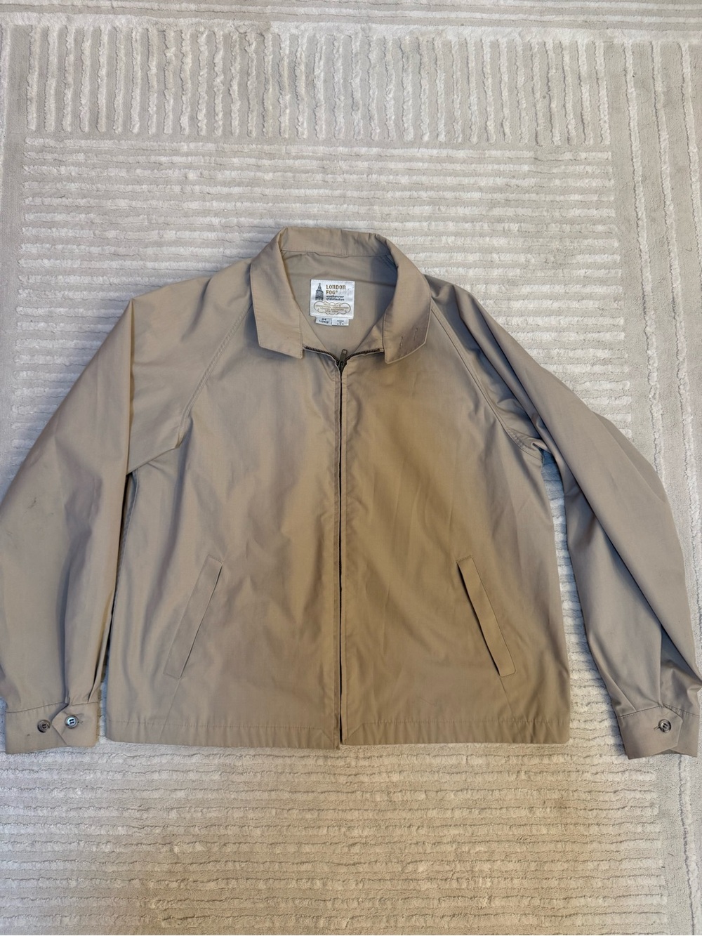 Vintage Men’s Jacket - London Fog Blouson Style 44 Long - USA Made - size XL